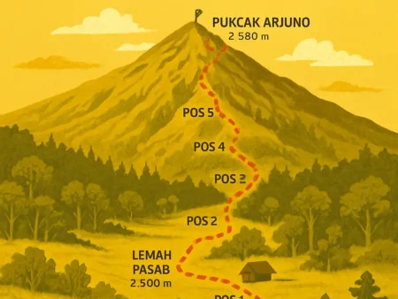 Rute Pendakian Gunung Arjuno yang Indah dan Menantang