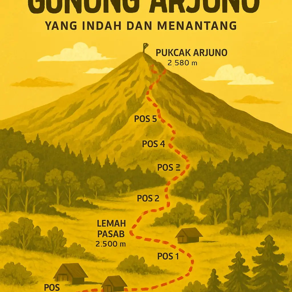Rute Pendakian Gunung Arjuno yang Indah dan Menantang